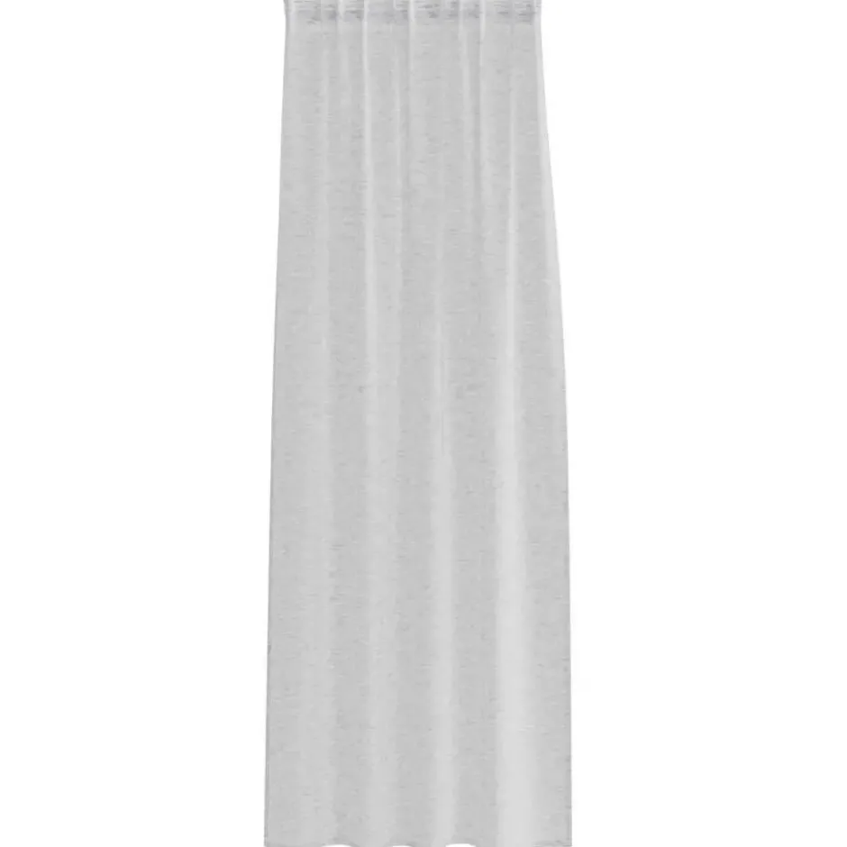 vidaXL Vitrages voor woonkamer - Lichtgrijs - Polyester - 140x225 cm - Set van 2