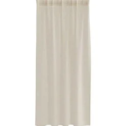 vidaXL Vitrages voor woonkamer - Zand - Polyester - 140x175 cm - Set van 2