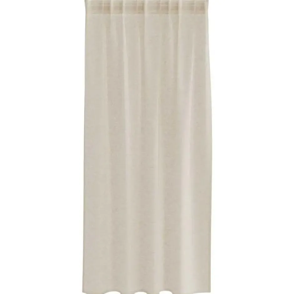 vidaXL Vitrages voor woonkamer - Zand - Polyester - 140x175 cm - Set van 2