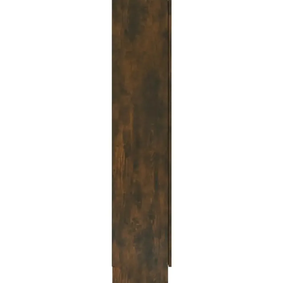 vidaXL - Vitrinekast - Bruin - Bewerkt hout