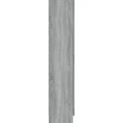 vidaXL - Vitrinekast - Grijs - Bewerkt hout