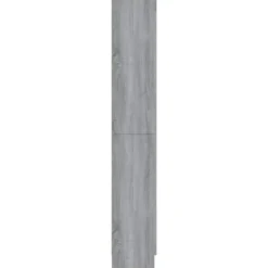 vidaXL - Vitrinekast - Grijs - Bewerkt hout - 82,5x30,5x185 cm