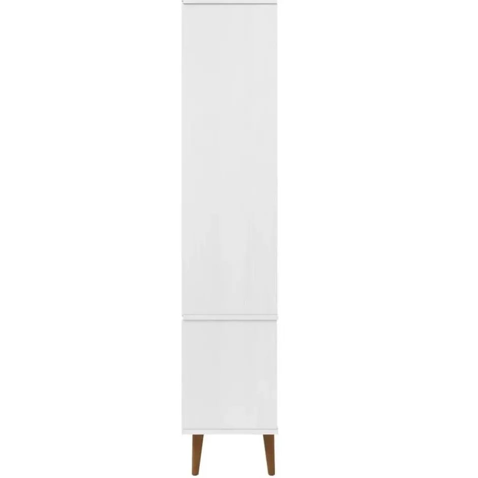 vidaXL - Vitrine - Wit - Grenenhout