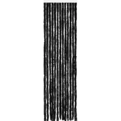 vidaXL - Vliegengordijn voor camperdeur - Antraciet - Chenille - 56x200 cm