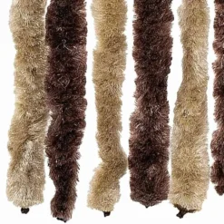 vidaXL - Vliegengordijn voor camperdeur Beige en lichtbruin Chenille - 56x185 cm