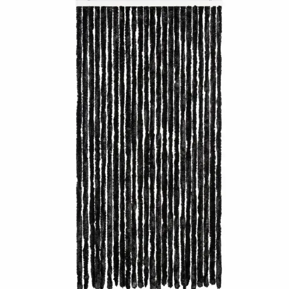 vidaXL - Vliegengordijn voor terrasdeur - Antraciet - Chenille - 100x200 cm