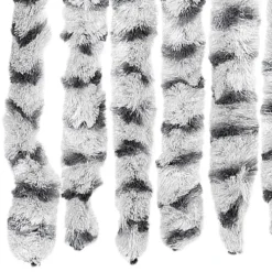 vidaXL - Vliegengordijn voor terrasdeur Licht/donkergrijs Chenille - 100x230 cm