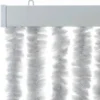 vidaXL - Vliegengordijn voor terrasdeur Lichtgewicht Grijs Chenille - 90x200 cm