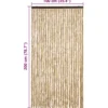 vidaXL - Vliegengordijn voor terrasdeur Lichtgewicht Beige Chenille - 100x200 cm