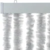 vidaXL - Vliegengordijn voor terrasdeur Lichtgewicht Grijs Chenille - 90x220 cm