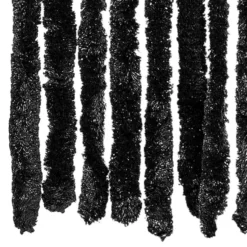 vidaXL - Vliegengordijn voor terrasdeur - Antraciet - Chenille - 118x220 cm