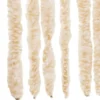 vidaXL - Vliegengordijn voor terrasdeur - Beige en wit - Chenille - 100x220 cm