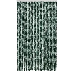 vidaXL - Vliegengordijn voor terrasdeur Lichtgewicht Grijs Chenille - 100x230 cm