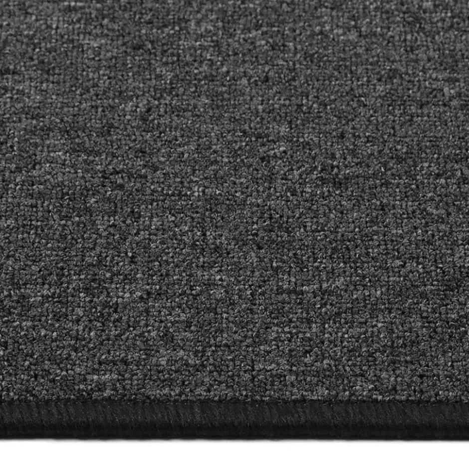 vidaXL - Vloerkleed - Antraciet - Polypropyleen - 80 x 250 cm