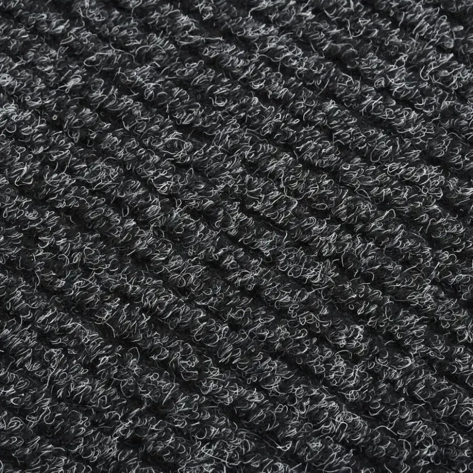 vidaXL - Vloerkleed - Antraciet - Polypropyleen - 100 x 200 cm
