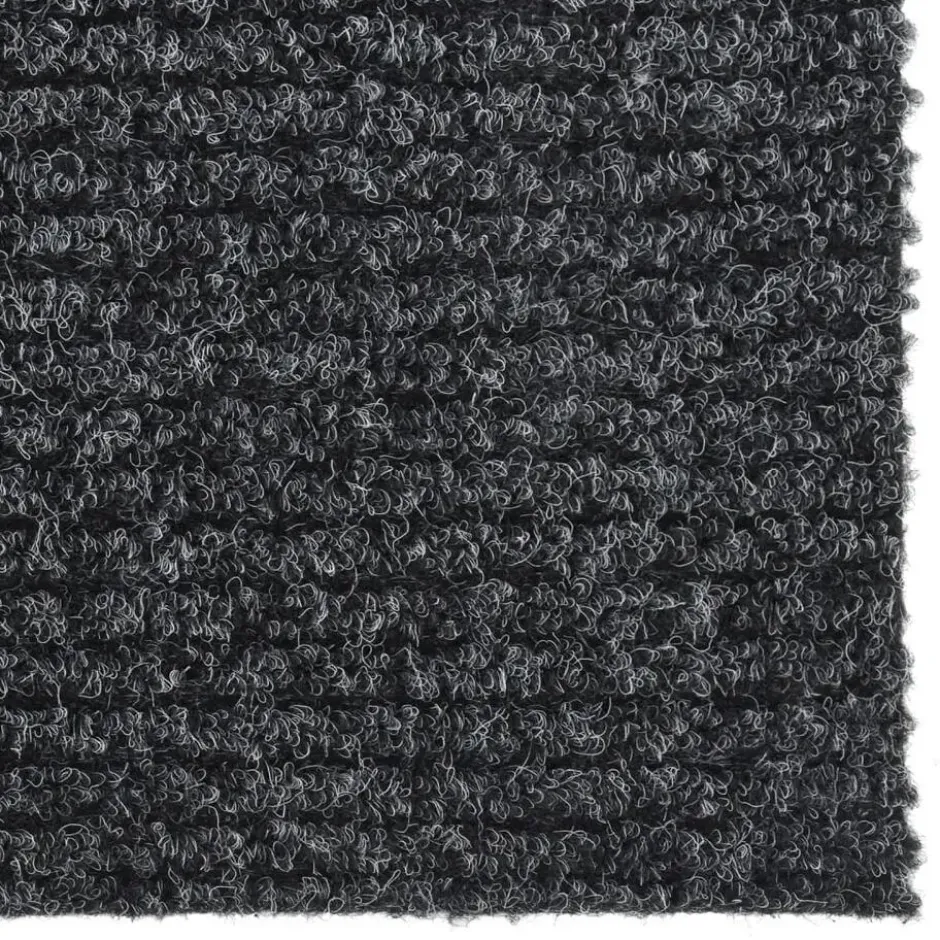 vidaXL - Vloerkleed - Antraciet - Polypropyleen - 100 x 200 cm