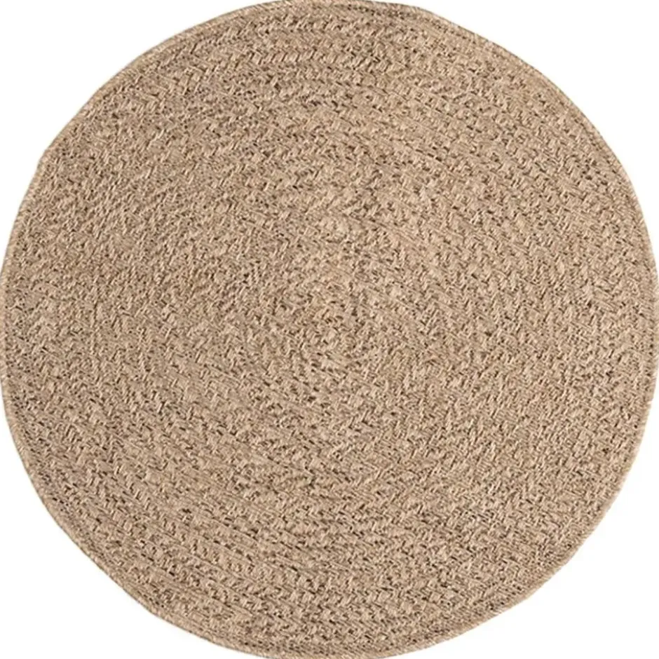 vidaXL - Vloerkleed - Bruin - Polypropyleen - Ø 90 cm
