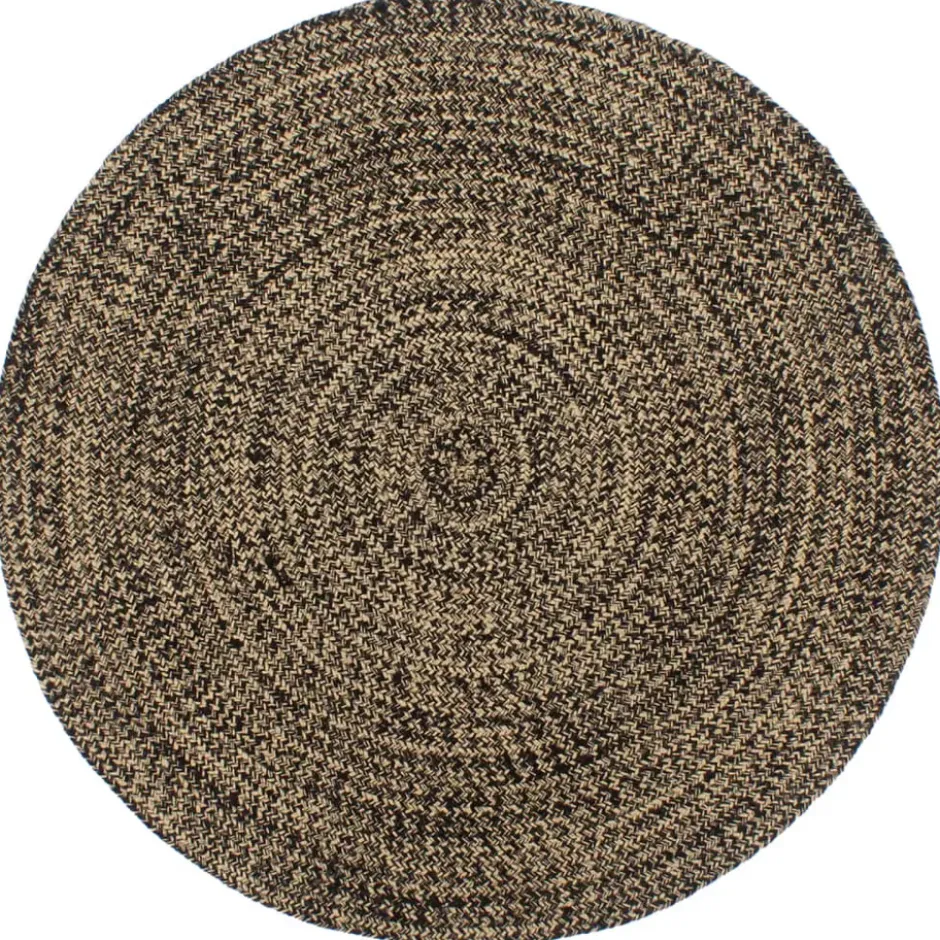 vidaXL - Vloerkleed - Zwart - Jute