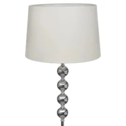 vidaXL - Vloerlamp - Wit - Chrome