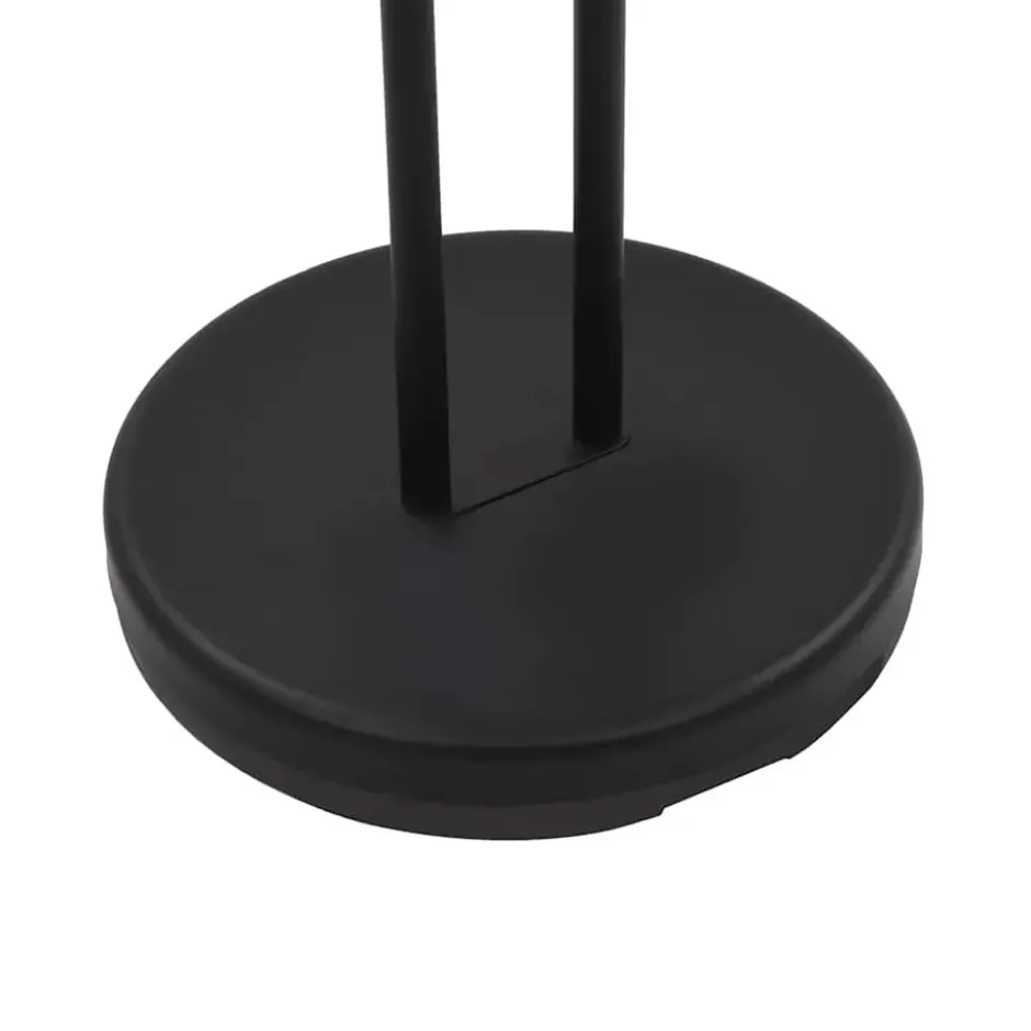 vidaXL - Vloerlamp - Zwart - Staal