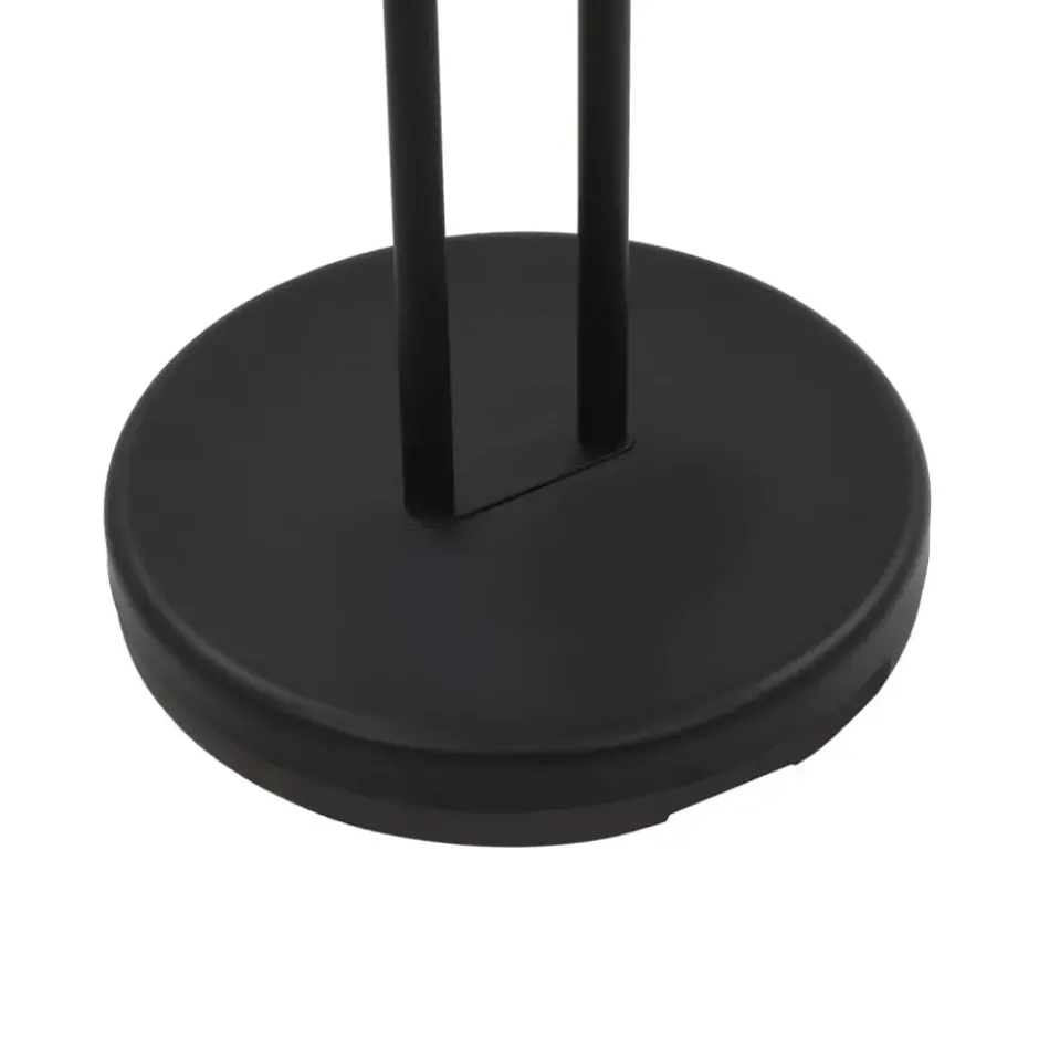 vidaXL - Vloerlamp - Zwart - Staal