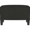 vidaXL - Voetenbank - Zwart - Stof - 60 x 50 x 41 cm