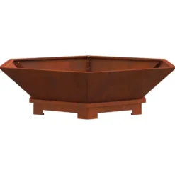 vidaXL - Vuurkorf Bruin 100 x 100 x 28 cm Cortenstaal