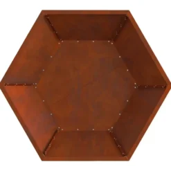 vidaXL - Vuurkorf Bruin 100 x 100 x 28 cm Cortenstaal