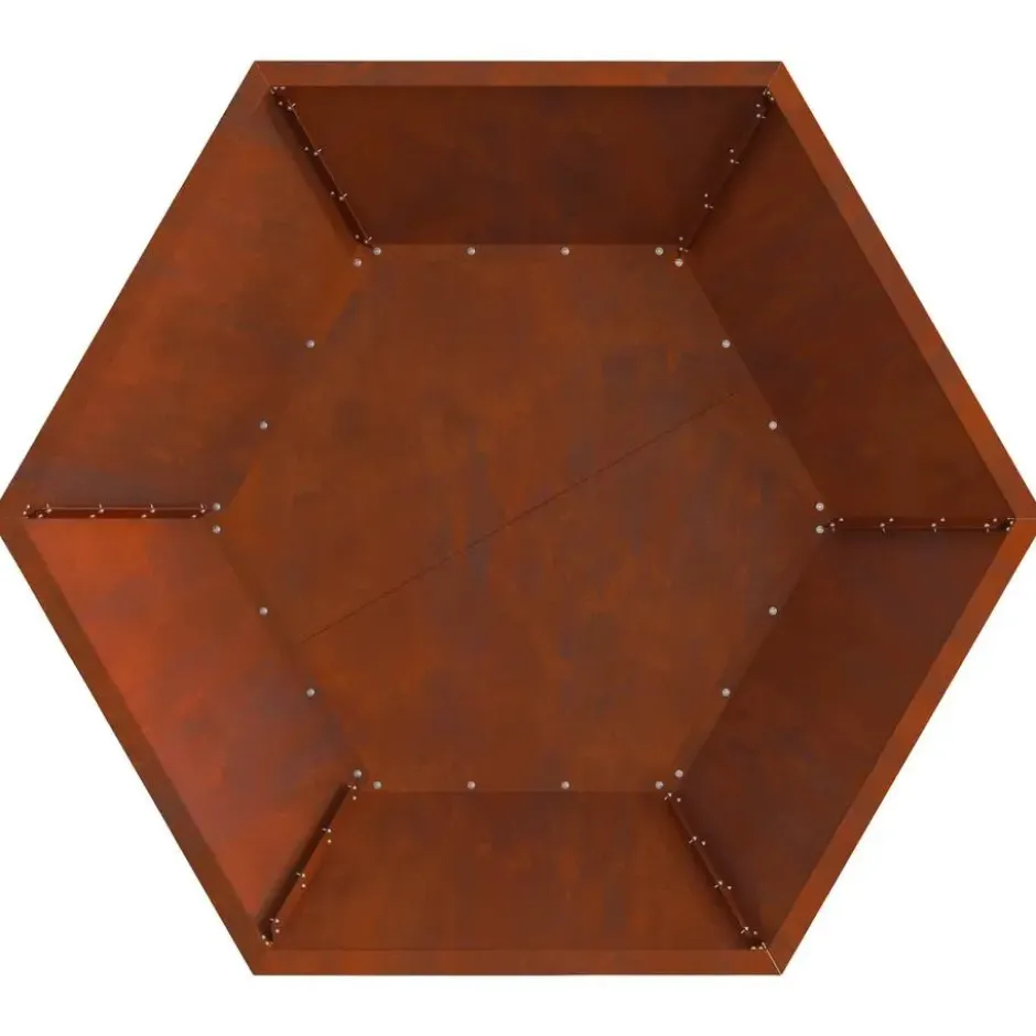 vidaXL - Vuurkorf Bruin 100 x 100 x 28 cm Cortenstaal