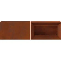 vidaXL - Vuurkorf Bruin 160 x 45 x 35 cm Staal