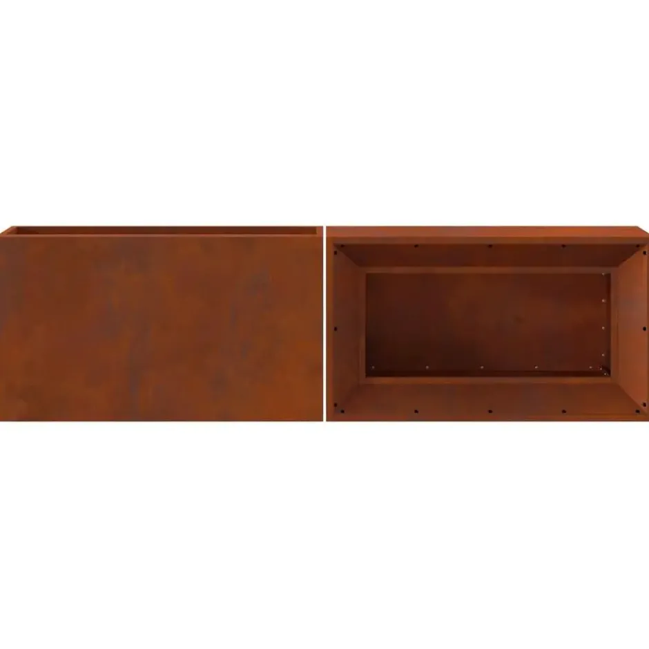 vidaXL - Vuurkorf Bruin 160 x 45 x 35 cm Staal