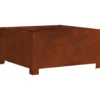 vidaXL - Vuurkorf 80 x 80 x 40 cm Bruin Cortenstaal
