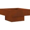 vidaXL - Vuurkorf 80 x 80 x 40 cm Cortenstaal Bruin