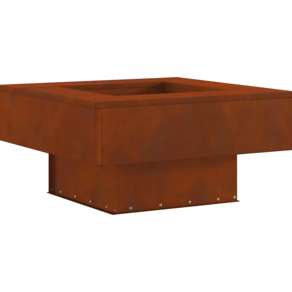 vidaXL - Vuurkorf 80 x 80 x 40 cm Cortenstaal Bruin