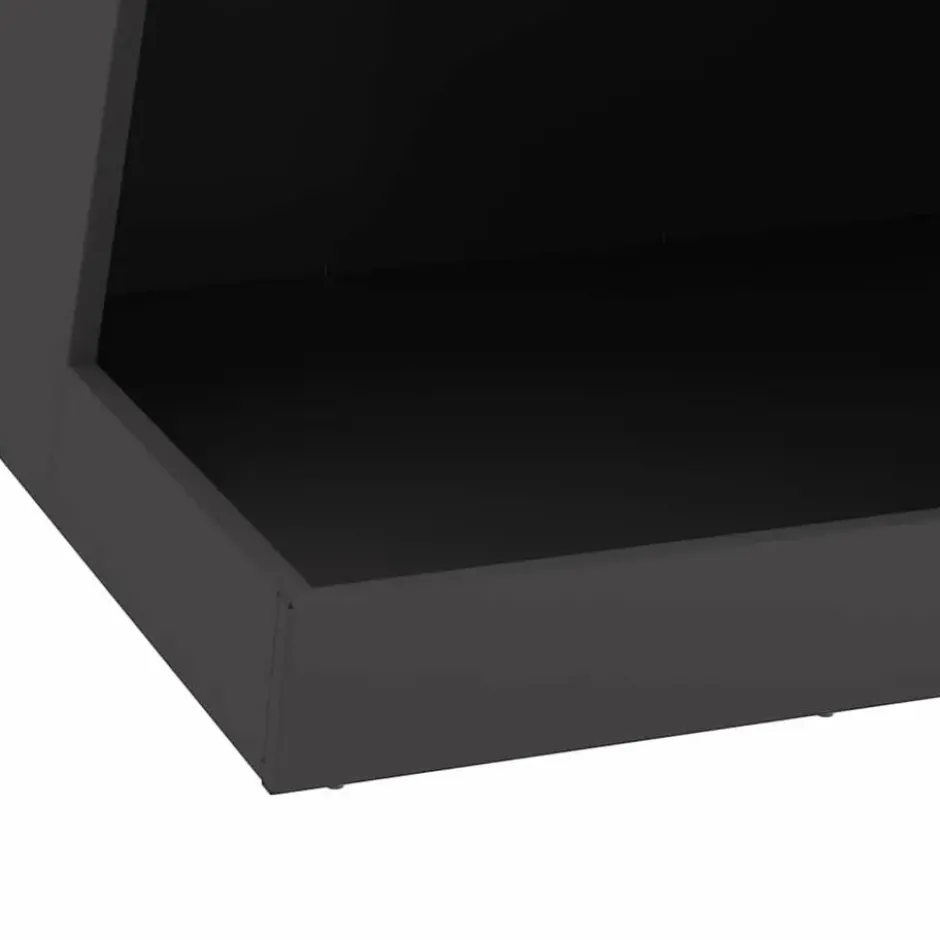vidaXL - Vuurkorf Zwart 50 x 50 x 100 cm Staal