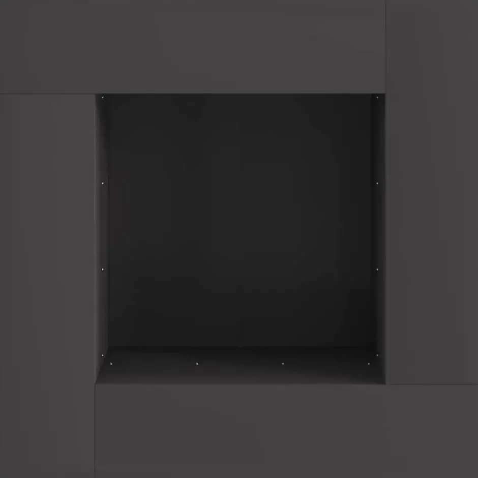 vidaXL - Vuurkorf Zwart 80 x 80 x 40 cm Staal