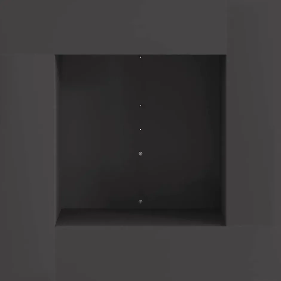 vidaXL - Vuurkorf Zwart 60 x 60 x 30 cm Staal
