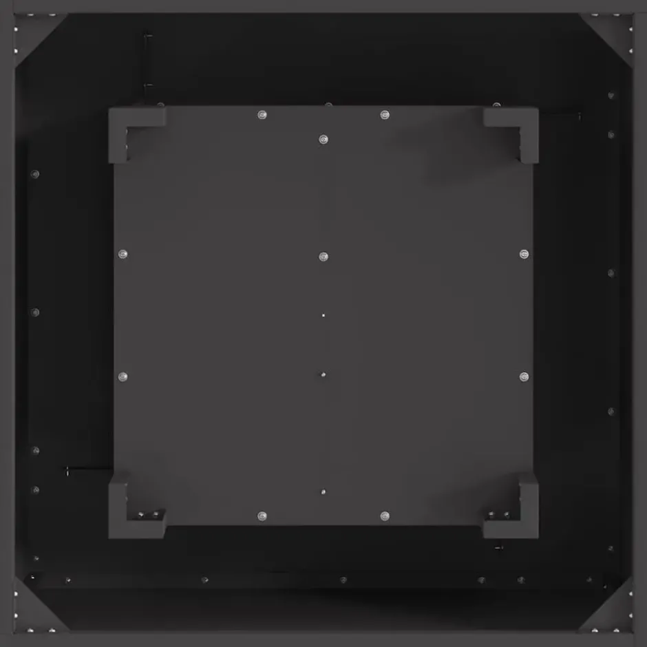vidaXL - Vuurkorf Zwart 60 x 60 x 30 cm Staal