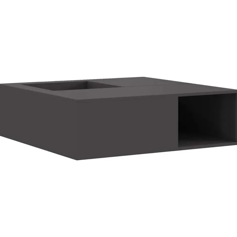 vidaXL - Vuurkorf Zwart 100 x 100 x 30 cm Staal