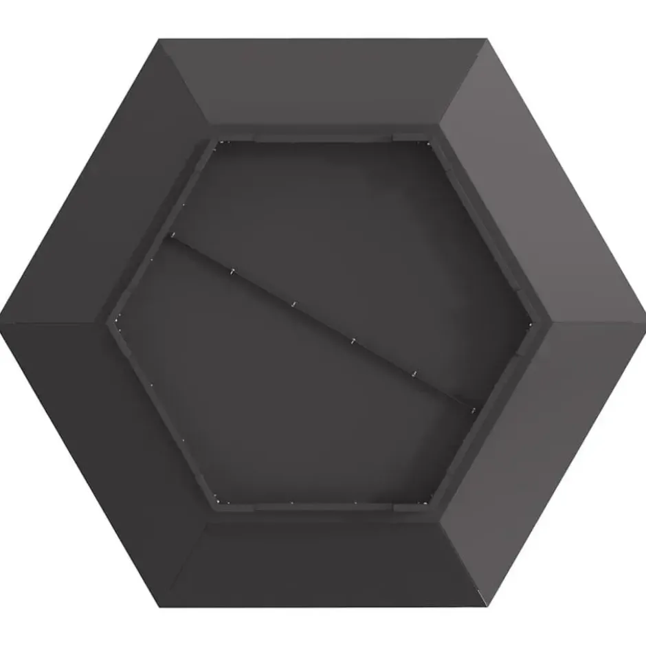 vidaXL - Vuurkorf Zwart 100 x 100 x 28 cm Staal