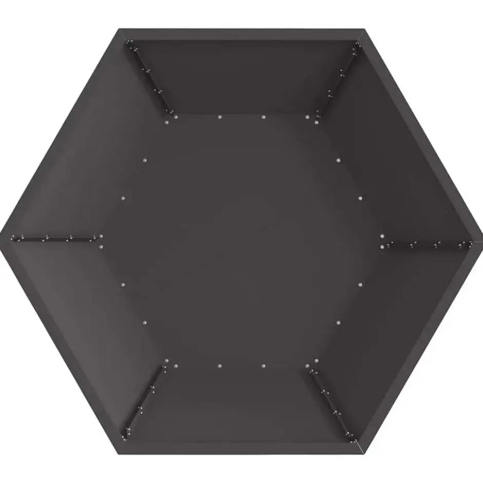 vidaXL - Vuurkorf Zwart 100 x 100 x 28 cm Staal
