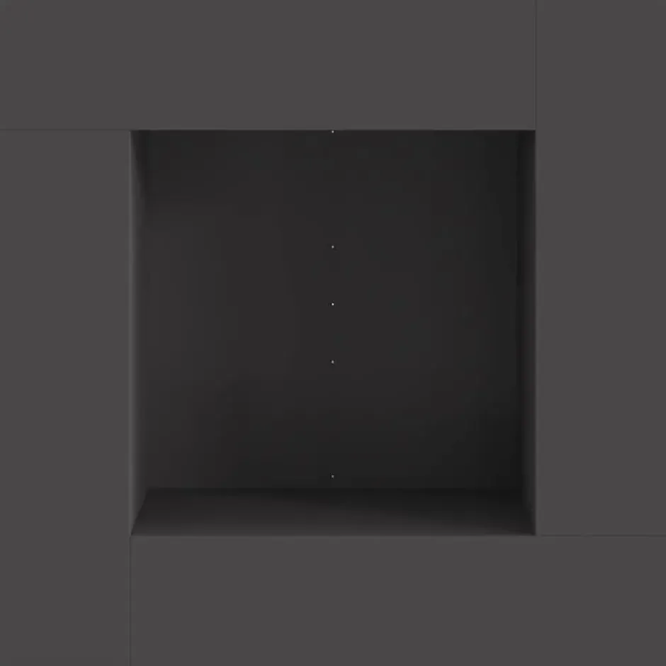 vidaXL - Vuurkorf - Zwart - 80 x 80 x 40 cm Staal