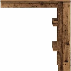 vidaXL - Wandgemonteerde bartafel - Oud hout - Bewerkt hout - 102x45 cm