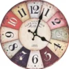 vidaXL - Wandklok - Multikleur - MDF - 30 cm
