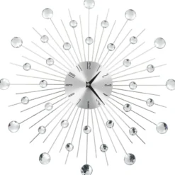 vidaXL - Wandklok - Zilver - Aluminium