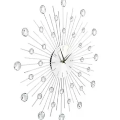 vidaXL - Wandklok - Zilver - Aluminium