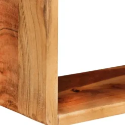 vidaXL - Wandkubus - Bruin - Hout