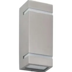 vidaXL - Wandlamp - Zilver - Roestvrij staal - 75 x 95 x 238 mm - 2 stuks