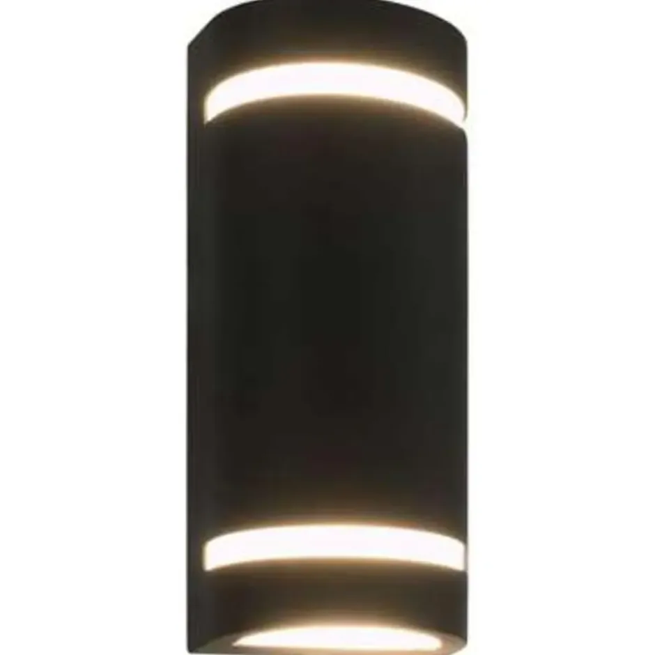 vidaXL - Wandlamp - Zwart - Aluminium - 75 x 95 x 238 mm - 2 stuks