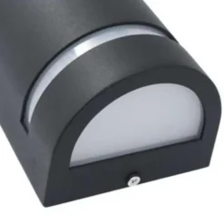 vidaXL - Wandlamp - Zwart - Aluminium - 75 x 95 x 238 mm - 2 stuks